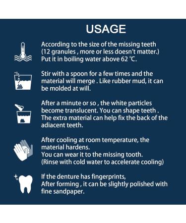 Provisional Denture Adhesive Set | DIY Temporary Tooth Repair Kit | Formable Dental Prosthesis Tools for Instant Fixes - Buy Online on GoSupps.com