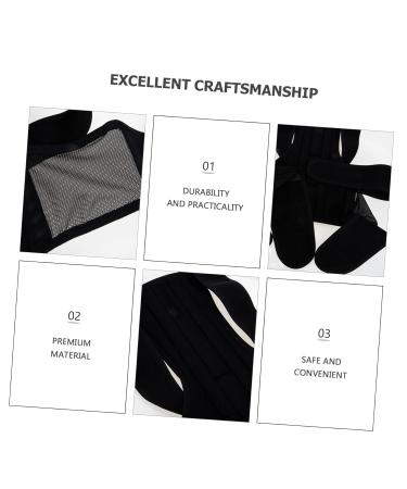 NOLITOY Adjustable Unisex Posture Brace & Seat Belt Holder | Anti-Hunchback Cotton Support for Shoulders - Black - Buy Online on GoSupps.com