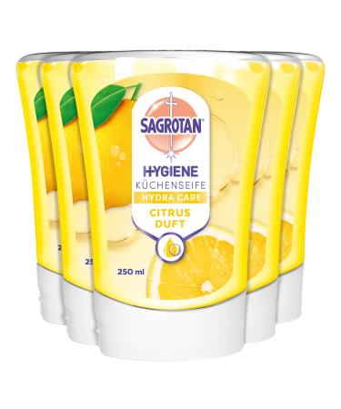 Sagrotan No-Touch Refill Kitchen Soap Citrus For the automatic soap dispenser 5 x 250 ml hand soap