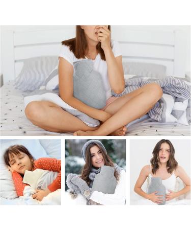 Premium 2L Heat Bottle with Removable Plush Covers - Natural Rubber Hot Therapy Hand Warmers (1 Pack) - Buy Online on GoSupps.com