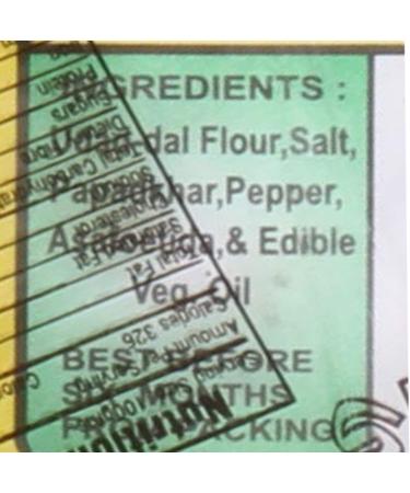 Indianstore24 Lijjat Schwarzpfeffer Pepper - Indische Papadam - 200g - Buy Online on GoSupps.com