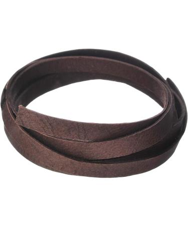 Realeather Crafts Deerskin Lace Chocolate 1/8 x 50' - Genuine Deerskin Leather Cord - Buy Online on GoSupps.com