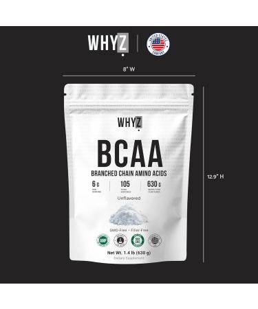 BCAA Powder 2:1:1 1.4 lbs Unflavored Branched Chain Amino Acids for Men and Women Pure BCAA Energy Powder for Mixing in Drinks & Shakes Non-GMO No-Additives 630g - Buy Online on GoSupps.com