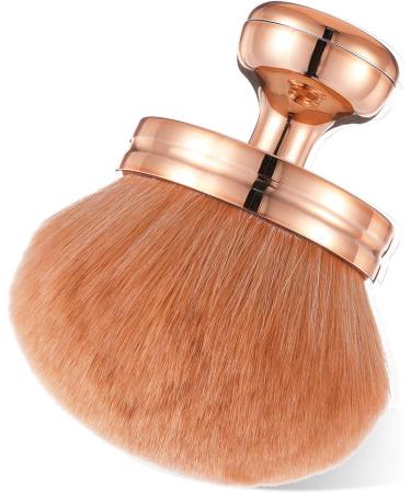 Telooco Extra Large Setting Powder Brush Rose Gold Kabuki Brush Soft Mushroom-Shaped Bronzer Brush Blush Brush for Face Body Foundation Lotion Loose Powder Applicator - Buy Online on GoSupps.com