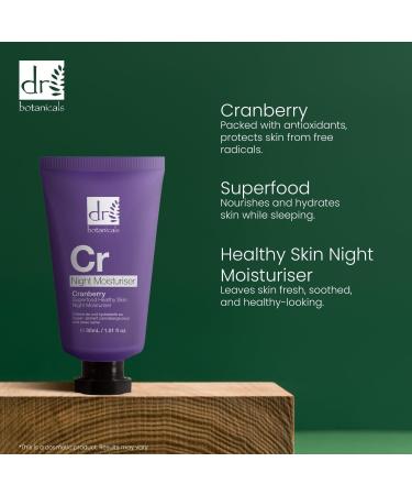 Dr Botanicals Cranberry Superfood Night Moisturiser 60 ml - Buy Online on GoSupps.com