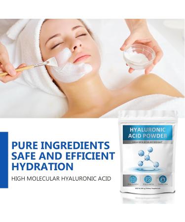 Hyaluronic Acid Powder for Face & Skin | Deep Hydration & Wrinkle Reduction | Pure Hydrating Powder for DIY Face Masks Serums & Lotions - Buy Online on GoSupps.com