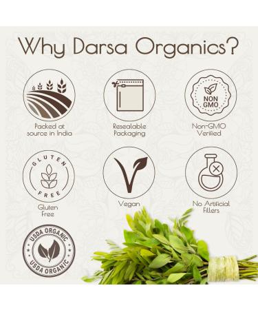 Darsa Organics Senna Leaf Cut & Sifted 4 oz | Organic Cassia Senna Tea for Constipation | USDA Organic Vegan Non-GMO Gluten Free Super Food - Buy Online on GoSupps.com