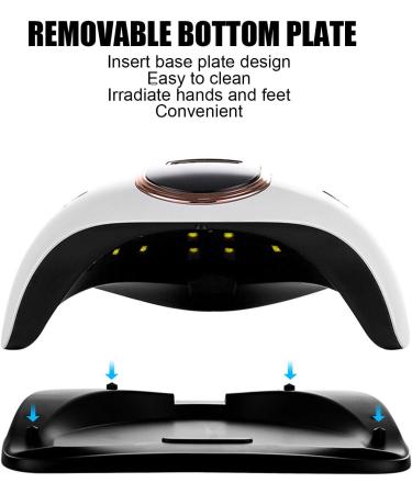 168W LED UV Nail Lamp Portable Fast Curing Gel Polish Nail Dryer with Handle for Salon and Home Use Manicure Pedicure Nail Art Machine(UK) - Buy Online on GoSupps.com