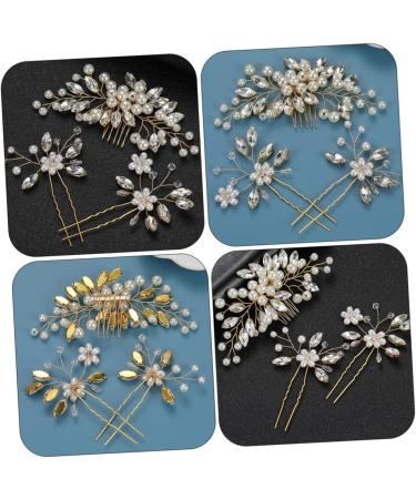 Angoily 3 Sets Hairpin Wedding Hair Decor Accessories for Hair Party Hair Decoration Hair Clip for Wedding Accessories for Girls Wedding Hair Clip Wedding Decor Pearl Bride Zinc Alloy Comb - Buy Online on GoSupps.com