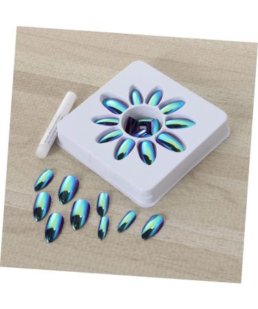 FOMIYES 84 Pcs Metallic Nail Art Decals Metallic Nail Polish Mirror Full Cover Nails Manicure Art Nail Art Adhesive Sticker Metallic Acrylic Nail tip Nail Powder Mirror Pointy Coffin - Buy Online on GoSupps.com