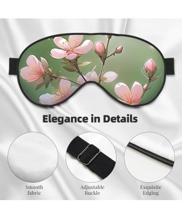 Soft Flowers Printed Eye Mask | Adjustable Breathable Sleep Mask | Light Blocking & Double-Sided Comfort - Buy Online on GoSupps.com