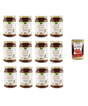 Italian Gourmet E.R. Rigoni di Asiago Nocciolata Hazelnut Creams without Palm Oil - Nougat Cream without Palm Oil - Spread 650 g + Polpa Gourmet Italian 400 g (Pack of 12)