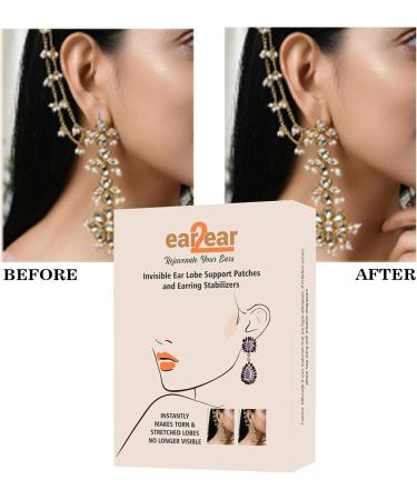 Invisible Ear Lobe Support Patches - Comfortable Earring Wear Solution for Women - Pack of 30 - Buy Online on GoSupps.com