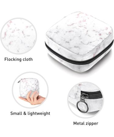 GIAPB Period Bag - White Rose Gold Marble Color | Sanitary Napkin Storage & Travel Makeup Pouch - Buy Online on GoSupps.com
