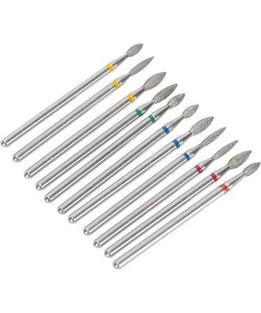 Yctze Professional 11-Piece Nail Drill Bit Set Emery Exfoliating Polishing Burr Manicure Tools for Cuticle Care and Nail Enhancement - Buy Online on GoSupps.com