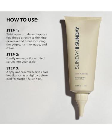 Buy SUNDAY II Hair Flourish | Award-Winning Overnight Oil Serum for Thicker Longer Hair - Fresh Nourishing Formula - 3.38 fl oz - International Shipping Available - Buy Online on GoSupps.com