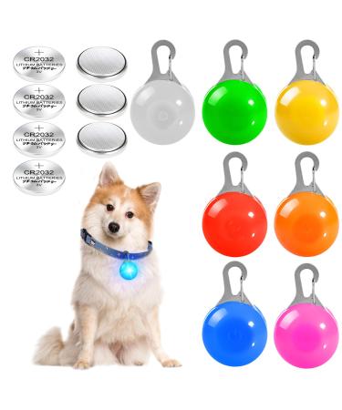 7 pieces dog light pendants LED flashing light dog collar pendant for dog cats pet luminous band with 3 flashing modes safety light keychain for school bags children jogger - Buy Online on GoSupps.com