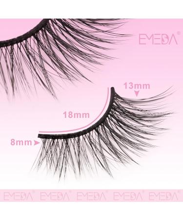 14 Pairs 3D Natural Looking Half Eyelashes - Wispy Corner False Lashes for Cat Eye Makeup | Multi-Layered Half Lashes W19 - Buy Online on GoSupps.com