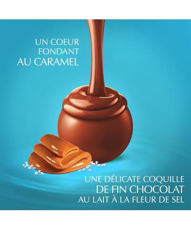 Lindt - Cornet LINDOR - Assortiment de Chocolats Caramel Pointe de Sel - C ur fondant - Optimal pour No l 200g marron et blanc 200g - Buy Online on GoSupps.com