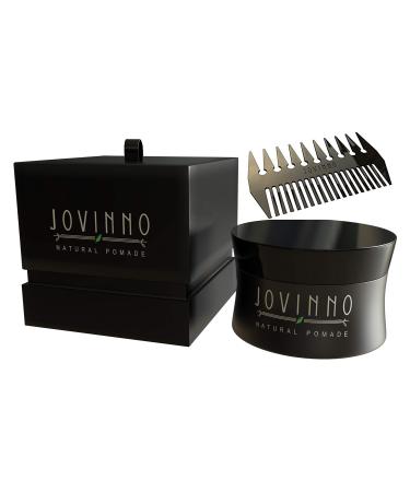 Jovinno Hairstyling Gift Set Jovinno Premium Natural Pomade 5oz + Luxury Metal Hair & Beard Comb Inside a Gift Box