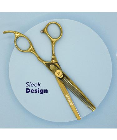 Equinox Professional 6.5'' Razor Edge Hair Thinning Scissors - Liquid Gold Shears - Buy Online on GoSupps.com