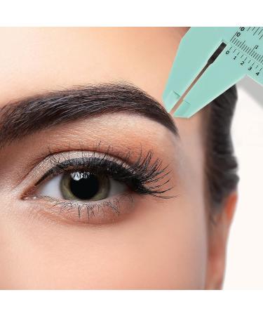 5-Piece Eyebrow Measuring & Mapping Tool Set - Mini Vernier Caliper, Sliding Gauge Ruler for Microblading & Makeup Artists - Fresh Colors - Buy Online on GoSupps.com