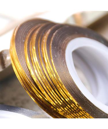 Worparsen Nail Accessories Manicure Line Striping Tape Luxury Creative Golden - Buy Online on GoSupps.com
