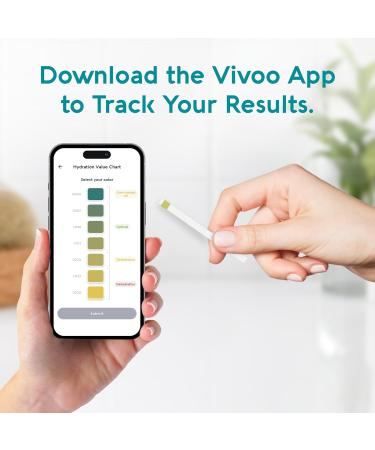 Vivoo Hydration Test Strips | Fast & Accurate Results in 45 Seconds | Optimize Hydration Levels Affordably - Buy Online on GoSupps.com