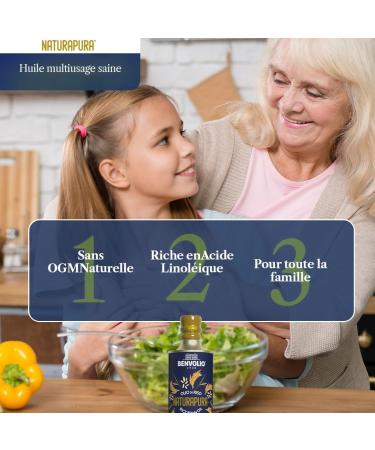 Pure Natural Non GMO Rice Oil - 500 ml Benvolio 1938 - Rice Bran Oil with Organic Ginger Extract Ideal for Frying - Buy Online on GoSupps.com
