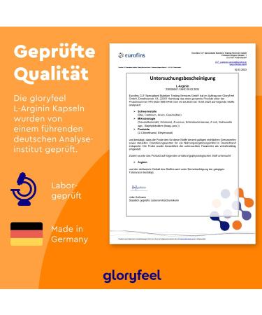 Buy L-Arginine 365 Vegan Capsules - 4500mg High-Dose Pure L-Arginine HCL - Additive-Free Lab Tested Made in Germany - International Shipping Available - Buy Online on GoSupps.com