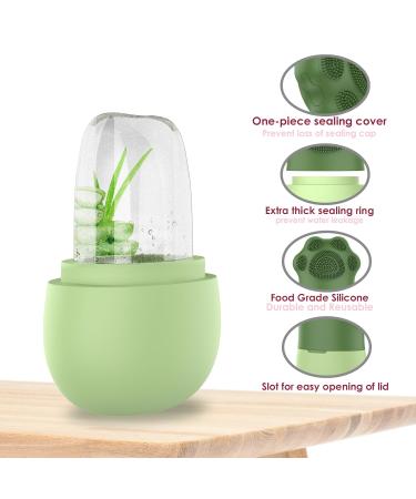 Geeric Ice Roller & Silicone Ice Cream Facial Brush | Anti-Aging Face Massage & Dark Circle Reduction | Folding Cat Paws Design - Buy Online on GoSupps.com