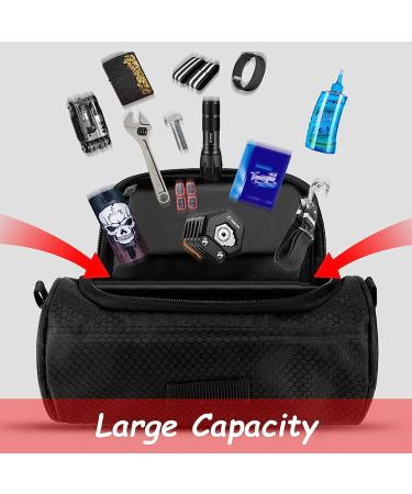 Waterproof Bike Handlebar Bag w/ Phone Holder & Shoulder Strap | Transparent Touch Screen Pouch for Dirt, Road & Mountain Bikes | Black 8.6x4.9 - Buy Online on GoSupps.com