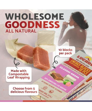 Luchos Natural Energy Bar - Raspberry | Vegan & Gluten-Free High Carb Endurance Bars for Running Cycling & Workouts | 10 Pack - Buy Online on GoSupps.com