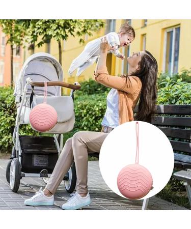 Buy Bustlwor Silicone Pacifier Box - 2 Piece Dustproof Storage Case for Pacifiers Coins & More | Pink & Gray - International Shipping Available - Buy Online on GoSupps.com
