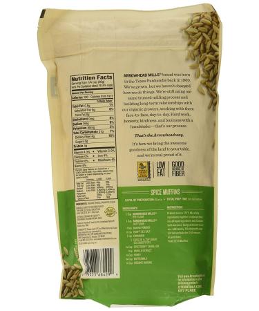 Organic Rye Flour - Arrowhead Mills, 20 oz - Healthy Baking Essential - Buy Online on GoSupps.com