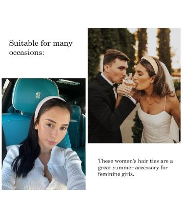 Wovowovo 4 Pack Rattan Boho Headbands for Women - Wide Padded Non-Slip Braided Hair Bands - Summer Girls Hair Accessories - Buy Online on GoSupps.com