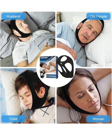 Buy Anti Snoring Chin Straps - Effective Snoring Stopper | 2024 Update | Black Snoring Equipment - Buy Online on GoSupps.com