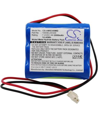 Replacement Battery for Carefusion GW Pump | Compatible 2000mAh 7.2V | Part Numbers: 1000EL00349 1000SP01782 CSA29109 - Buy Online on GoSupps.com