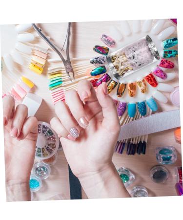 FRCOLOR 1 Set Nail Holder Practice Hand for Acrylic Nails Nail Display Stand Nail Rest Stand Nail Art Training Stand Metal Stand Tool Stand Manicure Ceramics Tool Holder - Buy Online on GoSupps.com