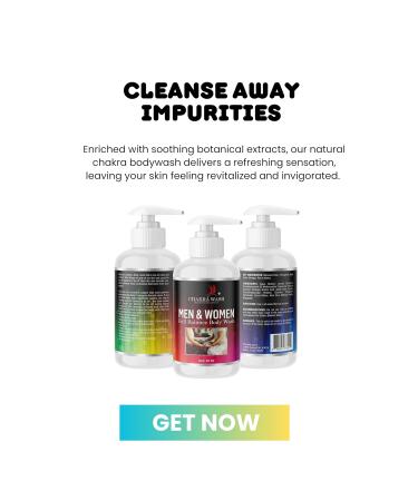 Chakra Body Wash for Men & Women | Paraben & Dye Free | Natural Exfoliating Ingredients | Unisex Multi-Purpose Cleanser - Buy Online on GoSupps.com