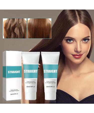 YEGBONG Keratin Hair Treatment Set - Hair Straightener Cream and Conditioner for Deep Repair - 2PCS Hair Mask for Dry Damaged Hair - Buy Online on GoSupps.com