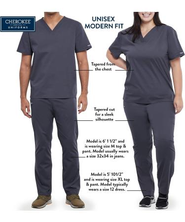 Cherokee Men & Women Scrubs Pant Workwear - Navy, XX-Small Short: Straight Leg Drawstring WW030 - Buy Online on GoSupps.com