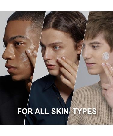 Cool Oil Control Men's Skin Care Kit - Daily Routine Set with Face Wash Moisturizer Toner & Hydrating Mask for Deep Cleansing - Buy Online on GoSupps.com