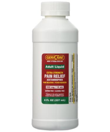 8 Oz Acetaminophen OTC for Extra Strength Liquid Tylenol 500mg 15ml Xtra strenth tylenel for Adults