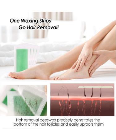Waxing Strips 40 Count - Body Hair Removal for Women & Men - Underarms, Arms, Legs - Instant Results - Pack of 1 - Buy Online on GoSupps.com