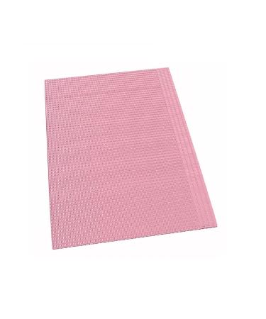 Dental Bibs Disposable Cloth Oral Paper Towel Cloth for Dentist Clinic Pink 125pcs Rose