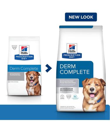 Hill's Prescription Diet Derm Complete Dry Dog Food 6.5 lb - Veterinary Diet for Skin & Food Sensitivities - Buy Online on GoSupps.com