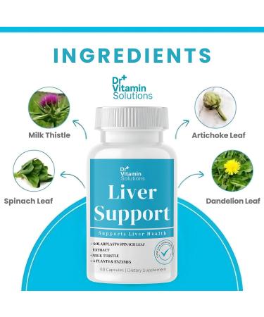 Liver Cleanse Detox and Repair - Milk Thistle Supplement with Chlorophyll Digestive Enzymes Artichoke & Dandelion for Natural Gallbladder Support 30 Vegan Capsules - Buy Online on GoSupps.com