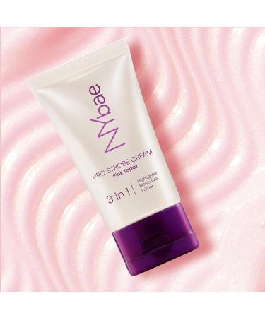 ny-Bae PRO. Strobe Cream - Pink Topaz (30g) | Primer + Highlighter + Moisturizer | Flawless Dewy Makeup | Glowing Korean Skin | Instant Radiance | Illuminating & Glowing Makeup Base - Buy Online on GoSupps.com