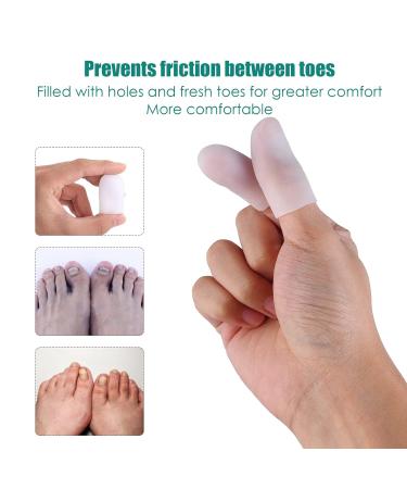 12 PCS Soft Gel Toe Protector for Toe Pain Relief - Silicone Toe Caps for Running and Walking - Toe Guards for Men and Women - Buy Online on GoSupps.com